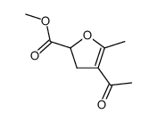 methyl 4-acetyl-5-methyl-2,3-dihydrofuran-2-carboxylate Structure