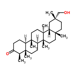 29-羟基无羁萜-3-酮结构式