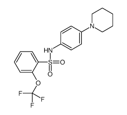 N-(4-piperidin-1-ylphenyl)-2-(trifluoromethoxy)benzenesulfonamide Structure
