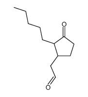 3-(2-oxoethyl)-2-pentylcyclopentanone Structure
