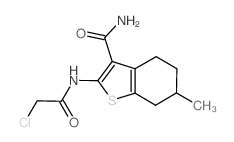2-[(Chloroacetyl)amino]-6-methyl-4,5,6,7-tetrahydro-1-benzothiophene-3-carboxamide Structure