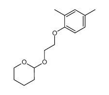 2-(2-(2,4-dimethylphenoxy)ethoxy)tetrahydro-2H-pyran结构式