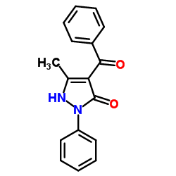 4-苯甲酰基-3-甲基-1-苯基-2-吡唑-5-酮图片