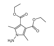 diethyl 1-amino-2,5-dimethylpyrrole-3,4-dicarboxylate Structure