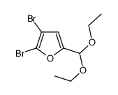 2,3-二溴-5-(二乙氧基甲基)-呋喃结构式