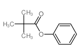 Propanoic acid, 2,2-dimethyl-, phenyl ester结构式