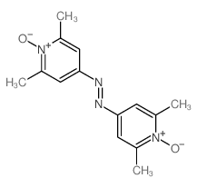 bis(2,6-dimethyl-1-oxo-6H-pyridin-4-yl)diazene结构式