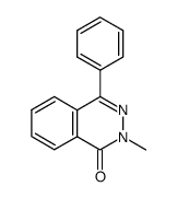 1-oxo-2-methyl-4-phenyl-1,2-dihydrophthalazine结构式