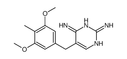 5-[(3,5-dimethoxy-4-methylphenyl)methyl]pyrimidine-2,4-diamine结构式