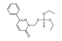 2-(diethoxyphosphinothioylsulfanylmethyl)-6-phenylpyridazin-3-one Structure