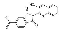 2-(3-Hydroxy-2-quinolyl)-1,3-dioxoindane-5-carbonyl chloride Structure