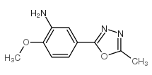 [2-METHOXY-5-(5-METHYL-1,3,4-OXADIAZOL-2-YL)PHENYL]AMINE Structure
