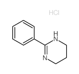 2-Phenyl-1,4,5,6-tetrahydropyrimidine hydrochloride结构式