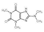1H-Purine-2,6-dione,8-(dimethylamino)-3,9-dihydro-1,3-dimethyl-结构式