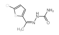 Hydrazinecarboxamide,2-[1-(5-chloro-2-thienyl)ethylidene]- Structure