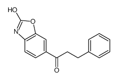 6-(3-phenylpropanoyl)-3H-1,3-benzoxazol-2-one Structure