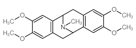 Dibenzo[a,e]cyclooctene-5,11-imine,5,6,11,12-tetrahydro-2,3,8,9-tetramethoxy-13-methyl- Structure