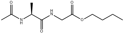 N-(N-Acetyl-L-alanyl)glycine butyl ester结构式