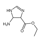 (9ci)-5-氨基-4,5-二氢-1H-咪唑-4-羧酸乙酯结构式