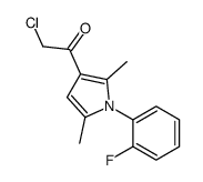 2-氯-1-[1-(2-氟-苯基)-2,5-二甲基-1H-吡咯-3-基]-乙酮结构式