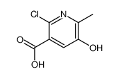 2-chloro-5-hydroxy-6-methylpyridine-3-carboxylic acid Structure