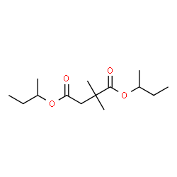2,2-Dimethylbutanedioic acid bis(1-methylpropyl) ester Structure