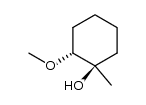 trans-1-methyl-2-methoxy-cyclohexanol结构式