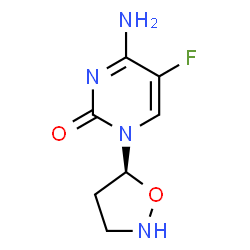 2(1H)-Pyrimidinone,4-amino-5-fluoro-1-(5S)-5-isoxazolidinyl-(9CI) Structure