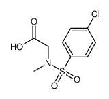 (4-氯苯磺酰基)-甲基氨基]-乙酸结构式