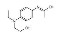 N-[4-[ethyl(2-hydroxyethyl)amino]phenyl]acetamide Structure