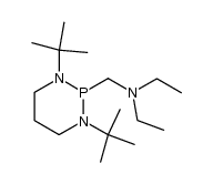 (1,3-di-tert-butyl-[1,3,2]diazaphosphinan-2-ylmethyl)-diethyl-amine结构式