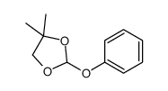 4,4-dimethyl-2-phenoxy-1,3-dioxolane结构式