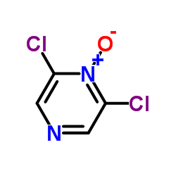 2,6-二氯吡嗪 1-氧化结构式