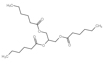 1,2,3-Trihexanoyl Glycerol Structure