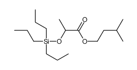 3-methylbutyl 2-tripropylsilyloxypropanoate Structure