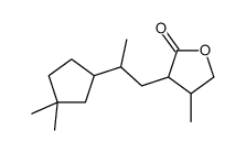 3-[2-(3,3-dimethylcyclopentyl)propyl]-4-methyloxolan-2-one Structure
