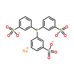 Triphenylphosphine-3,3',3''-trisulfonic acid trisodium salt structure