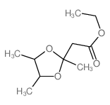 1,3-Dioxolane-2-aceticacid, 2,4,5-trimethyl-, ethyl ester结构式