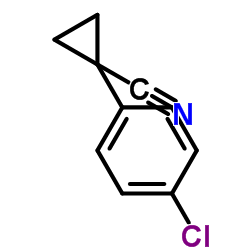 1-(4-氯苯基)-1-环丙甲腈结构式
