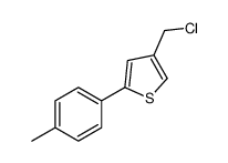 4-(chloromethyl)-2-(4-methylphenyl)thiophene结构式