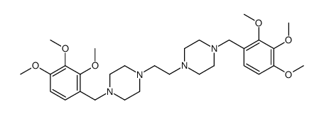 1-[(2,3,4-trimethoxyphenyl)methyl]-4-[2-[4-[(2,3,4-trimethoxyphenyl)methyl]piperazin-1-yl]ethyl]piperazine Structure