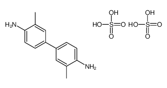 [3,3'-dimethyl[1,1'-biphenyl]-4,4'-diyl]diammonium bis(hydrogen sulphate)结构式