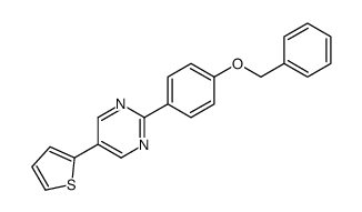 2-(4-phenylmethoxyphenyl)-5-thiophen-2-ylpyrimidine结构式