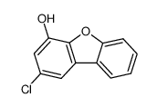 2-chloro-dibenzofuran-4-ol结构式