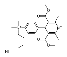 [4-[3,5-bis(methoxycarbonyl)-2,6-dimethyl-1,4-dihydropyridin-4-yl]phenyl]-butyl-dimethylazanium,iodide结构式
