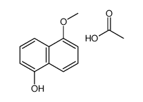 acetic acid,5-methoxynaphthalen-1-ol结构式