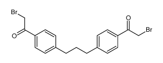 2-bromo-1-[4-[3-[4-(2-bromoacetyl)phenyl]propyl]phenyl]ethanone结构式