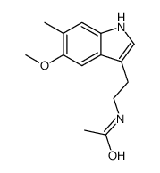 N-[2-(5-methoxy-6-methyl-1H-indol-3-yl)ethyl]acetamide Structure