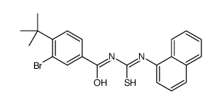 3-bromo-4-tert-butyl-N-(naphthalen-1-ylcarbamothioyl)benzamide结构式