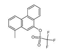 1-methylphenanthren-9-yl trifluoromethanesulfonate结构式